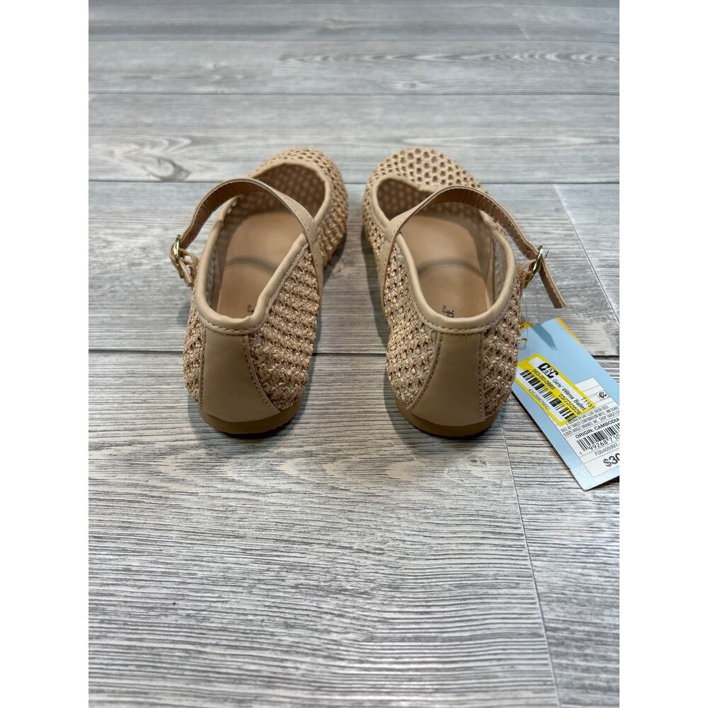 Cat & Jack Girls' Wilma Ballet Flats Tan Size 1 NWT - Picture 3 of 3